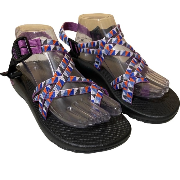 Chaco Purple Multicolor Outdoor Strappy Sandals - Picture 1 of 10